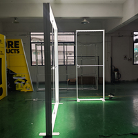 Équipement pour salon professionnel, stand d'affichage publicitaire pliable avec tissu tendu pour l'affichage en salon professionnel