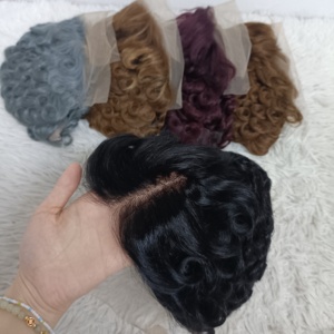 14.8$ Promotion Chioma Hair <b>Wigs</b> Pixie Short Cut <b>Wigs</b> 13x4 Lace Full Frontal 100% Human Hair <b>Wigs</b> Wholesale For Black Woman 120g - Product Image 6