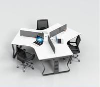 Hot Sell Modern Co Bureau de travail Mobilier de bureau Table de poste de travail à 120 degrés
