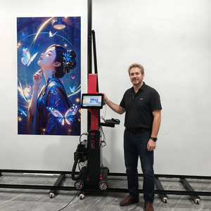 Impresora de Pared de Inyección de Tinta <span class=keywords><strong>UV</strong></span> Ricoh DX7 de Bajo Costo, Impresión Vertical <span class=keywords><strong>3D</strong></span>, Bajo Consumo de Energía, Fácil Mantenimiento, Diseño Portátil - Product Image 3