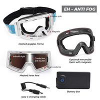 HUBO Lunettes de sport polarisées UV400 à désembuage rapide avec logo personnalisé Lunettes de snowboard chauffantes pour adultes dans des couleurs personnalisées