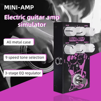 Simulateur de préampli MINI-AMP M-VAVE 9 effets d'ampli classiques EQ 3 bandes Booster de son Pédale d'effet de distorsion