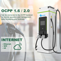 Station de recharge rapide pour véhicules électriques DC 120KW 240KW 360KW avec écran tactile 12,1 pouces, terminal de point de vente (POS), CCS, OCPP1.6J, courant de sortie 250A/300A
