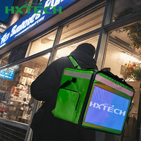 Caja de Entrega de Alimentos Impermeable para Exteriores con GPS 4G HXTECH, Control Remoto y Pantalla LED