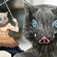 Masque en latex tête de sanglier style anime premium avec détails en peluche – Accessoire de costume pour fête et cosplay, masque tête de cochon COS Wild Boar