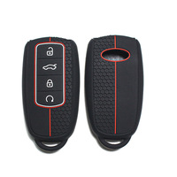 Housse de clé de voiture en silicone de luxe RYHX, ajustement universel, logo personnalisé pour Saab, Chery et autres voitures étrangères – Direct Usine