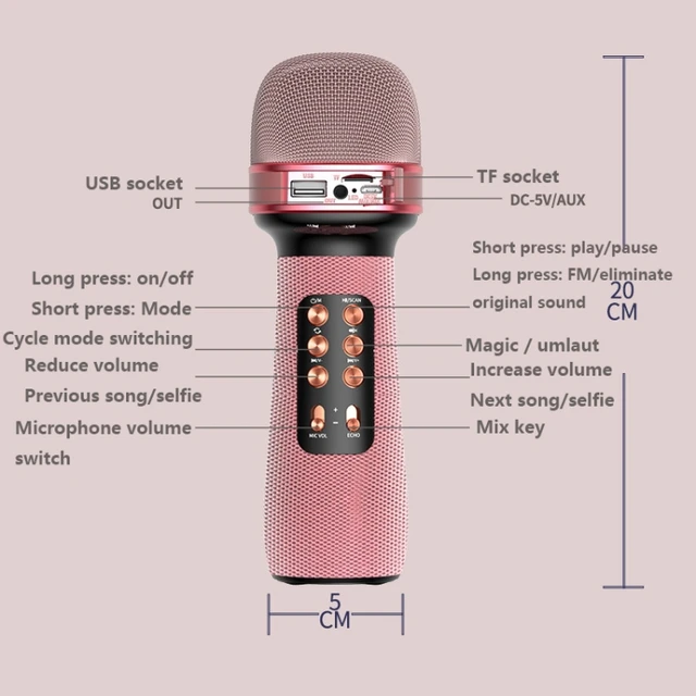 Modificateur de voix 15w portable micro casque FM usb/micro-sd radio ku-898  megaphone microphone