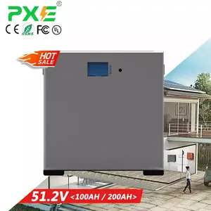 PXE الحائط الطاقة بطارية 51.2V 48V بطارية لتخزين الطاقة/200Ah 100Ah بطارية لتخزين الطاقة Lifepo4 بطارية ليثيوم
