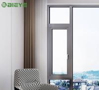 Ventanas Francesas de Doble Hoja con Funciones de Inclinación y Giro, Mosquiteras, Aleación de Aluminio, Uso Exterior, Certificación China Energy Star