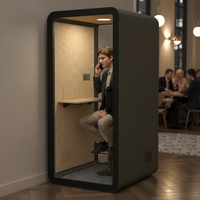 Cabine téléphonique insonorisée professionnelle de haute qualité, portable, pour bureau, OEM ODM, ignifuge, acoustique, pour le travail, l'hôpital