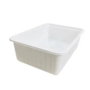 Disposable Biodegradable Transparent Plastic Food Tray Clear Fruit Blister Packaging Tray