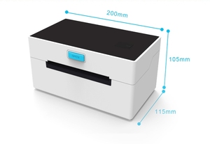 Amz vận chuyển nhãn 4 inch di động máy in nhiệt Bluetooth Wifi kết nối với máy tính bảng PC Mac nhiệt máy in nhãn dán - Product Image 2