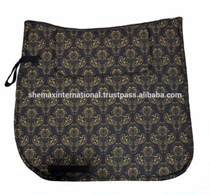 Shemax Small Ornament Dressage Saddle Pad with <b>Gold</b> Detail <b>Fabric</b> Lining - Product Image 5