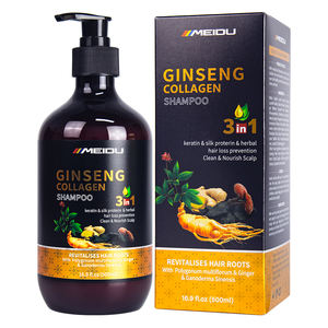 500ML Fabricante al por mayor Productos para el cuidado del cabello Nutritivo Suavizante Hidratante Aceite de argán Cuidado Ginseng Colágeno Champú para el cabello - Product Image 2