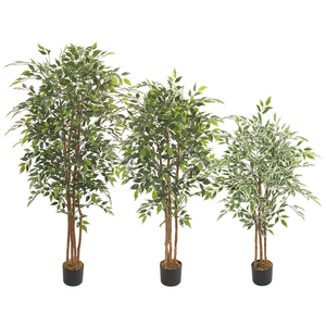 Arbre à Ficus Artificiel Haute Qualité Grand Ficus <span class=keywords><strong>Tre</strong></span> Artificiel Intérieur/Extérieur Décoration de la Maison Paysage - Product Image 5
