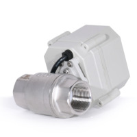 Actionneur électrique automatique miniature pour l'eau, en acier inoxydable 304, 2 voies, 12 volts, DN20 3/4'', certifié CE, fabrication chinoise