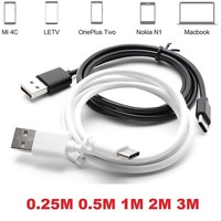 Cable de carga USB tipo C 3A 5A 6A, cargador rápido de cobre puro para iPhone 2M/3M de longitud para escáner de código de barras, envío gratuito