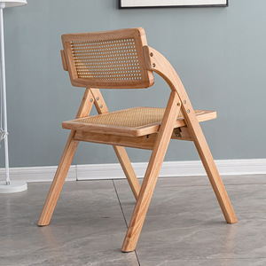 Ev otel okul için antik Vintage katı ahşap hintkamışı yemek sandalyesi rustik düğün AC tasarım stili - Product Image 3