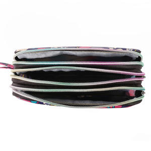 Sac à main pour téléphone portable pour femme en PU imprimé à trois couches, <span class=keywords><strong>portefeuille</strong></span> long, pochette horizontale, porte-monnaie portable, sac à main pouvant contenir un grand téléphone - Product Image 4