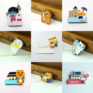 Promotional Cute Anime 3d Metal Fridge Magnet Souvenirrs City Custom Fridge Magnet Soft Refrigerator Magnet With Logo