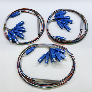 Divisor Óptico PLC de Fibra Desnuda SM 900μm G657A Mini de Acero con Conector Óptico SC/UPC para Caja de Distribución de Fibra - Product Image 5