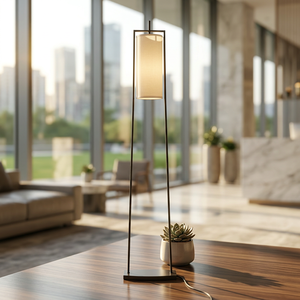 AK Brass Unique Metal Floor Lamp in Black Finished Handcrafted Large Piece For Living <b>Room</b> Decor / Cafe Decor - Product Image 1