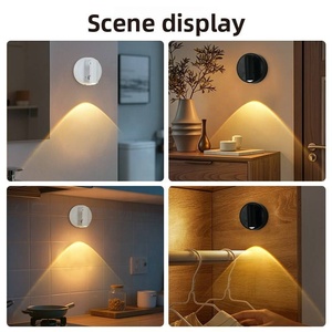 Lampe murale à induction magnétique, veilleuse LED intelligente avec capteur, RGB et 3 couleurs réglables, commande tactile, rechargeable par USB - Product Image 6
