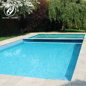Cubierta de Seguridad de <span class=keywords><strong>PVC</strong></span> y Acero Inoxidable Personalizada Water Crown para Rieles de Guía de Piscinas, Opciones de Instalación Abierta o Oculta - Product Image 5