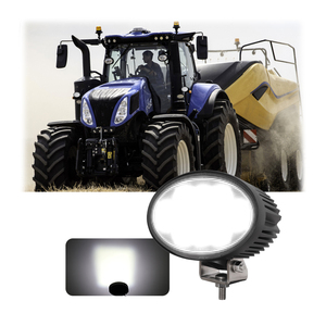 Máquina agrícola 80W <span class=keywords><strong>LED</strong></span> Luz DE TRABAJO 6,5 pulgadas Oval Flood Beam <span class=keywords><strong>LED</strong></span> Lámpara de trabajo para camión Tractor ECE R10 - Product Image 1