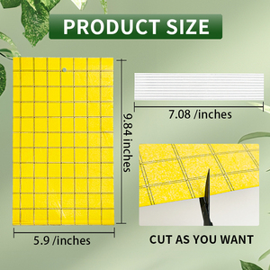 Fabrika sinek tuzak haşere kontrol yapıştırıcı <span class=keywords><strong>Fly</strong></span> böcek tutkal tuzağı tek kullanımlık sarı yapışkan kart tuzak - Product Image 2