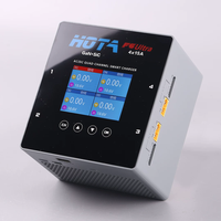 Chargeur intelligent HOTA F6 Ultra AC/DC double mode 4 canaux 1000W à quatre ports pour LiPo 1-6S de quadricoptère RC