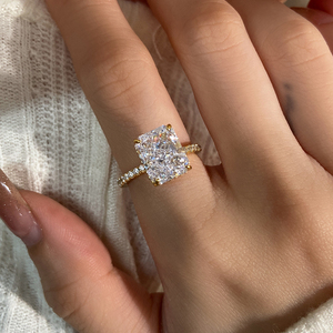 8A ice cut zircon <b>Brass</b> Trendy <b>Rings</b> for Women Party Wedding Gift 18K Gold & Rhodium Plated - Product Image 3