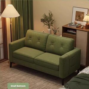 Canapé 2 places au design simple européen, petit appartement, salon, espace détente, réception, <span class=keywords><strong>location</strong></span> <span class=keywords><strong>de</strong></span> maison, magasin <span class=keywords><strong>de</strong></span> vêtements, chambre à coucher - Product Image 1