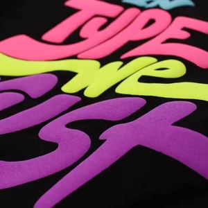 Factory Wholesale <strong>Flock</strong> Patch Label 3d Puff Print <strong>Heat</strong> <strong>Transfer</strong> Vinyl Design Iron on <strong>Transfer</strong> Fabric Sticker - Product Image 3