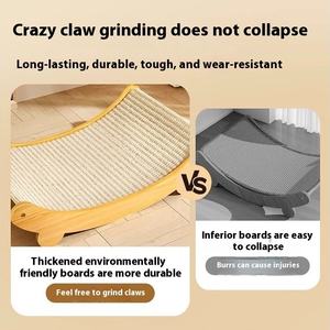 Tiragraffi per Gatti a Forma di Divano Resistente ai Graffi, Tavoletta Tiragraffi Durevole e Cuccia per Gatti 2 in 1, Prodotto per Animali Domestici - Product Image 5