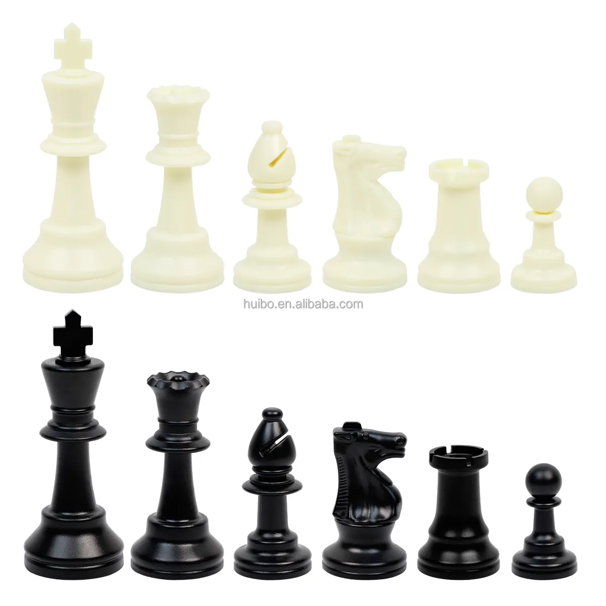 Peças de xadrez de plástico duráveis/homem xadrez