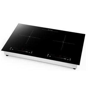 Vidrio cerámico 2 quemadores incorporados 2200W * 2 Uso doméstico Cocina de Inducción aparato de cocina y estufa de inducción China OEM/ODM - Product Image 1