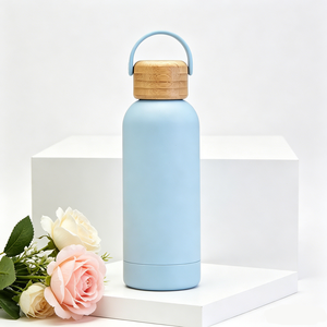 Tazza Termica Sottovuoto in Acciaio Inossidabile Grande Capacità 2026 con Coperchio in Bambù, <span class=keywords><strong>Nome</strong></span> Inciso, Manico e Design Portatile per Sport all'Aperto - Product Image 3