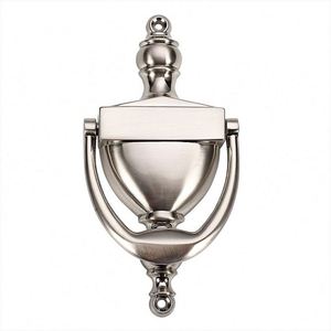 WEKIS Satin Nickel Zinc Alloy Brass Door Knocker Unique Modern Design Antique Funny Screw - Product Image 1