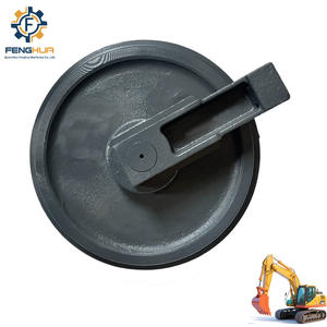 Excavadora <span class=keywords><strong>Bulldozer</strong></span> PC200, PC220, PC240, PC300, Dozer, cadena de rodillos de pista de goma delantera, Piñón, rueda loca - Product Image 1