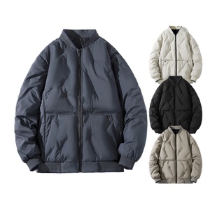 Abrigos de Plumón Personalizados sin Cuello para Hombre y Mujer, Tallas Grandes, con Logotipos Personalizados, Chaquetas de Béisbol de Invierno Rellenas de Poliéster - Product Image 1