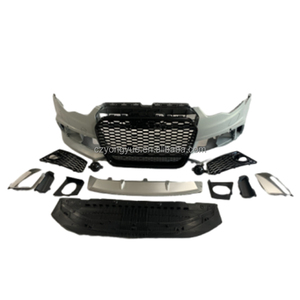 RS6 Kit corpo paraurti anteriore <span class=keywords><strong>A6</strong></span> Kit di sostituzione di Upgrade ampia Full Bodykit per <span class=keywords><strong>Audi</strong></span> <span class=keywords><strong>A6</strong></span> C7 2013 <span class=keywords><strong>2014</strong></span> 2015 - Product Image 3