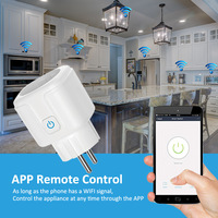 Prise Intelligente Wi-Fi SIXWGH UE avec Fonction de Minuterie, Surveillance de Consommation, Compatible Tuya Smart Life et Commande Vocale Alexa