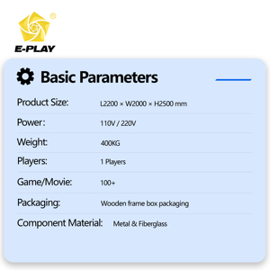 Simulatore di Guida Eplay con <span class=keywords><strong>3</strong></span> Schermi <span class=keywords><strong>5D</strong></span> per Giochi di Corse Automobilistiche Indoor, Cockpit con Movimento Completo - Product Image 4