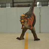 Costume de dinosaure animatronique interactif taille adulte pour usage intérieur/extérieur, idéal pour les centres commerciaux et les parcs d'aventure