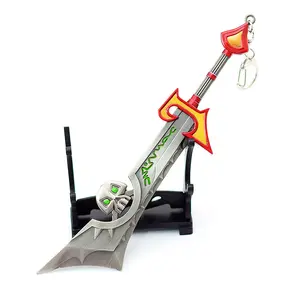 World of Warcraft Mini Ashbringer Toy Sword Zinc Alloy Keychain 18cm 76g Birthday Gift Metal Ornaments