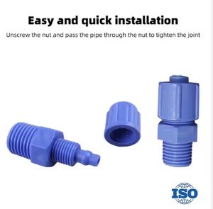 नई स्थिति प्लास्टिक थ्रेड एडाप्टर संयुक्त वितरण वाल्व पाइप फिटिंग कनेक्टर प्रिंटिंग दुकानों के लिए न्यूमेटिक भागों - Product Image 6