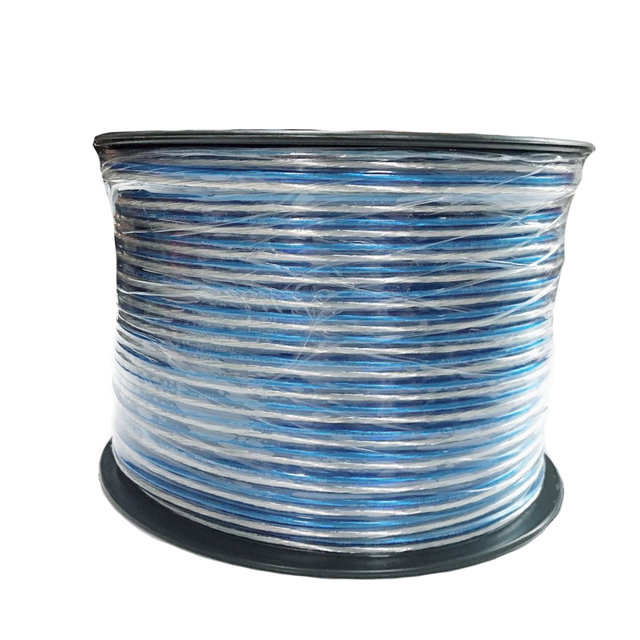 High Quality 30/0.18 Tinned Copper Transparent Flat Speaker Wire Cable