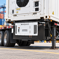 Groupe électrogène refroidi par air de 18,75 kVA à fixation par clip, moteur FAW et panneau de commande mécanique, pour le transport de conteneurs frigorifiques