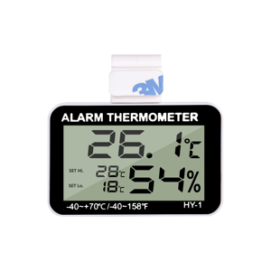 HY-1 bò sát báo động Nhiệt ẩm kế, LCD hiển thị nhiệt độ độ ẩm mét với cao/thấp <span class=keywords><strong>Temp</strong></span> báo động, ℃/℉ có thể chuyển đổi - Product Image 1